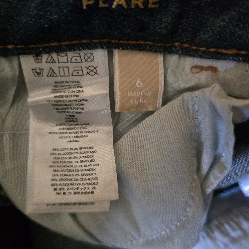 Y2K Michael Kors Studded Flare Wide Leg Jeans Size 6 - Picture 6 of 7
